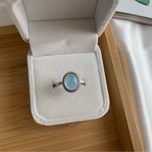 Brand new aquamarine ring s925
